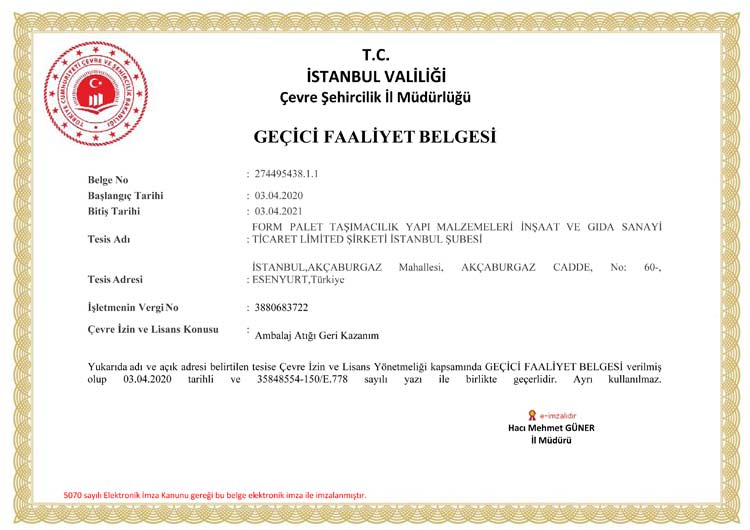 sertifikalarımız, ahşap palet sertifikalı firma, ahşap ambalaj malzemesi işaretleme izin belgesi